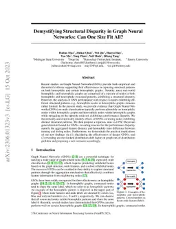 Demystifying Structural Disparity in Graph Neural Networks: Can One Size
  Fit All?