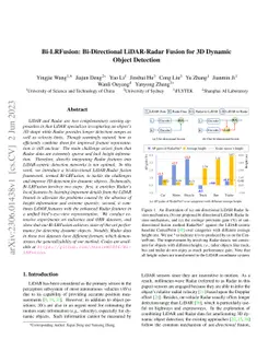 Bi-LRFusion: Bi-Directional LiDAR-Radar Fusion for 3D Dynamic Object
  Detection