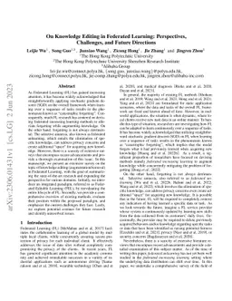 On Knowledge Editing in Federated Learning: Perspectives, Challenges,
  and Future Directions