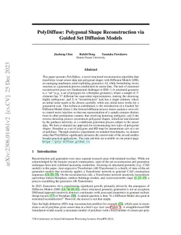 PolyDiffuse: Polygonal Shape Reconstruction via Guided Set Diffusion
  Models