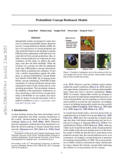Probabilistic Concept Bottleneck Models