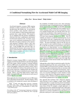 A Conditional Normalizing Flow for Accelerated Multi-Coil MR Imaging