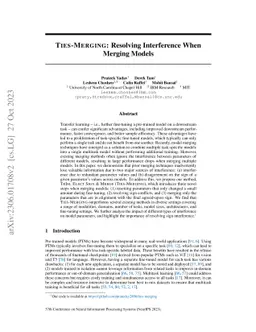 TIES-Merging: Resolving Interference When Merging Models