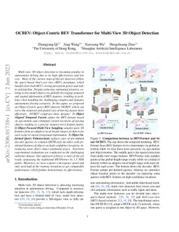 OCBEV: Object-Centric BEV Transformer for Multi-View 3D Object Detection