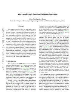 Adversarial Attack Based on Prediction-Correction