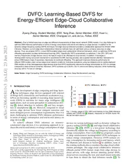 DVFO: Learning-Based DVFS for Energy-Efficient Edge-Cloud Collaborative
  Inference