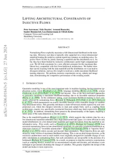Lifting Architectural Constraints of Injective Flows