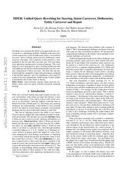 5IDER: Unified Query Rewriting for Steering, Intent Carryover,
  Disfluencies, Entity Carryover and Repair