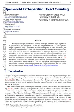 Open-world Text-specified Object Counting