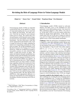 Revisiting the Role of Language Priors in Vision-Language Models