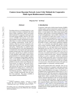 Context-Aware Bayesian Network Actor-Critic Methods for Cooperative
  Multi-Agent Reinforcement Learning