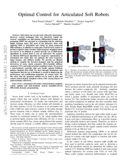 Optimal Control for Articulated Soft Robots