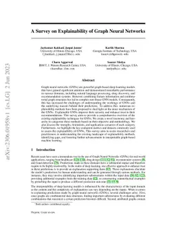 A Survey on Explainability of Graph Neural Networks