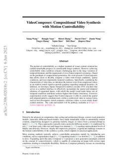 VideoComposer: Compositional Video Synthesis with Motion Controllability