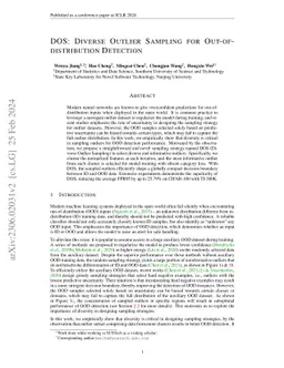 DOS: Diverse Outlier Sampling for Out-of-Distribution Detection