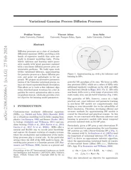 Variational Gaussian Process Diffusion Processes