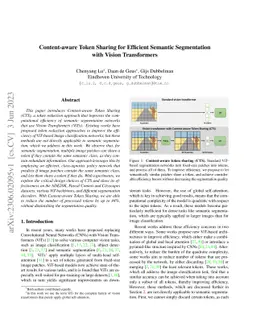 Content-aware Token Sharing for Efficient Semantic Segmentation with
  Vision Transformers