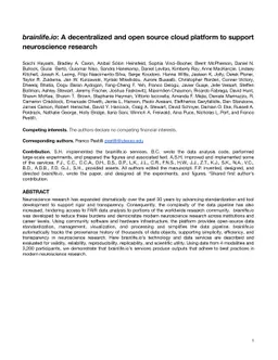 brainlife.io: A decentralized and open source cloud platform to support
  neuroscience research