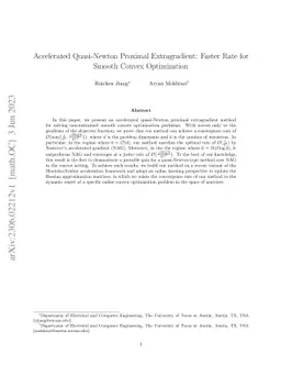 Accelerated Quasi-Newton Proximal Extragradient: Faster Rate for Smooth
  Convex Optimization