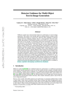 Detector Guidance for Multi-Object Text-to-Image Generation