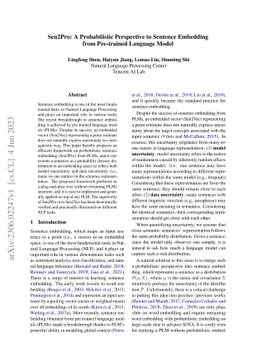Sen2Pro: A Probabilistic Perspective to Sentence Embedding from
  Pre-trained Language Model