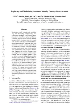 Exploring and Verbalizing Academic Ideas by Concept Co-occurrence