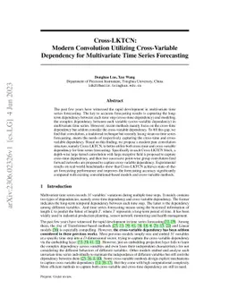 Cross-LKTCN: Modern Convolution Utilizing Cross-Variable Dependency for
  Multivariate Time Series Forecasting Dependency for Multivariate Time Series
  Forecasting