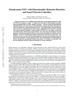 Kinodynamic FMT* with Dimensionality Reduction Heuristics and Neural
  Network Controllers