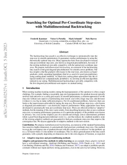 Searching for Optimal Per-Coordinate Step-sizes with Multidimensional
  Backtracking