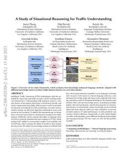 A Study of Situational Reasoning for Traffic Understanding
