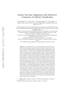 Fourier Test-time Adaptation with Multi-level Consistency for Robust
  Classification