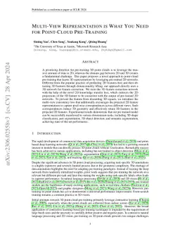 Multi-View Representation is What You Need for Point-Cloud Pre-Training