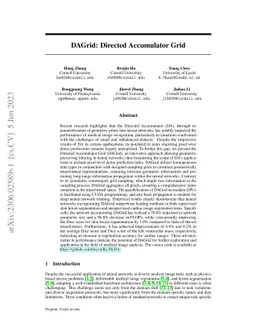 DAGrid: Directed Accumulator Grid
