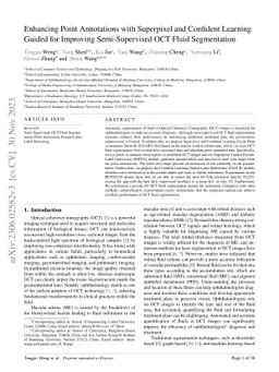 Enhancing Point Annotations with Superpixel and Confidence Learning
  Guided for Improving Semi-Supervised OCT Fluid Segmentation