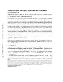 Bridging the Domain Gap between Synthetic and Real-World Data for
  Autonomous Driving