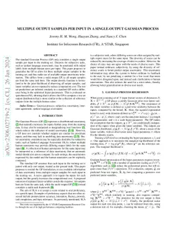Multiple output samples per input in a single-output Gaussian process