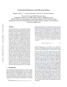 Conformal Prediction with Missing Values