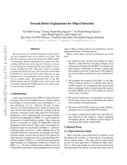 Towards Better Explanations for Object Detection