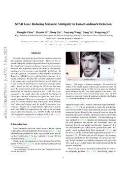 STAR Loss: Reducing Semantic Ambiguity in Facial Landmark Detection