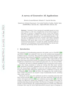 A survey of Generative AI Applications