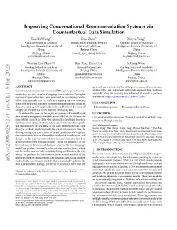 Improving Conversational Recommendation Systems via Counterfactual Data
  Simulation