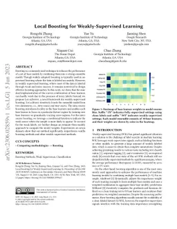 Local Boosting for Weakly-Supervised Learning