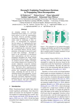 DecompX: Explaining Transformers Decisions by Propagating Token
  Decomposition