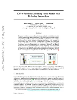 LRVS-Fashion: Extending Visual Search with Referring Instructions