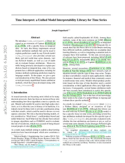 Time Interpret: a Unified Model Interpretability Library for Time Series