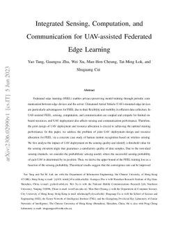 Integrated Sensing, Computation, and Communication for UAV-assisted
  Federated Edge Learning