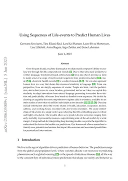 Using Sequences of Life-events to Predict Human Lives