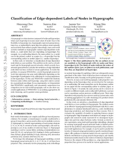 Classification of Edge-dependent Labels of Nodes in Hypergraphs