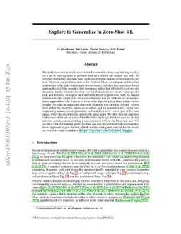 Explore to Generalize in Zero-Shot RL