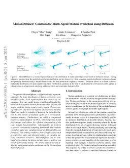 MotionDiffuser: Controllable Multi-Agent Motion Prediction using
  Diffusion
